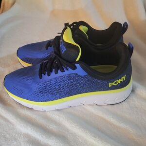 PONY Men's Blue and Black Athletic Shoes Size 10.5
